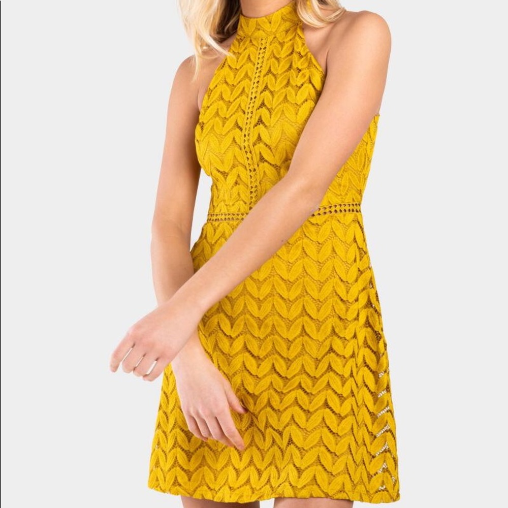 Robin High Neck Lace Dress